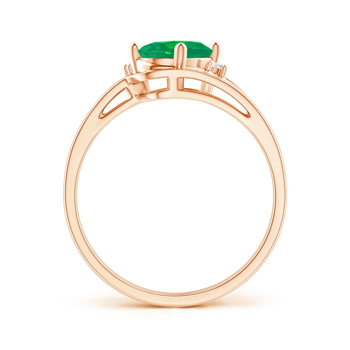 AA - Emerald / 1.15 CT / 14 KT Rose Gold