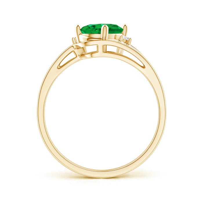 AAA - Emerald / 1.15 CT / 14 KT Yellow Gold