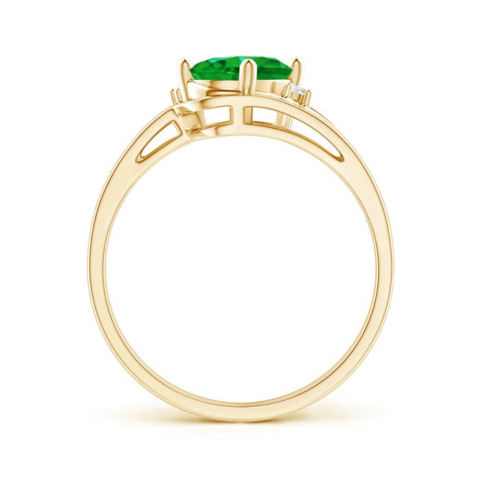 AAAA - Emerald / 1.15 CT / 14 KT Yellow Gold