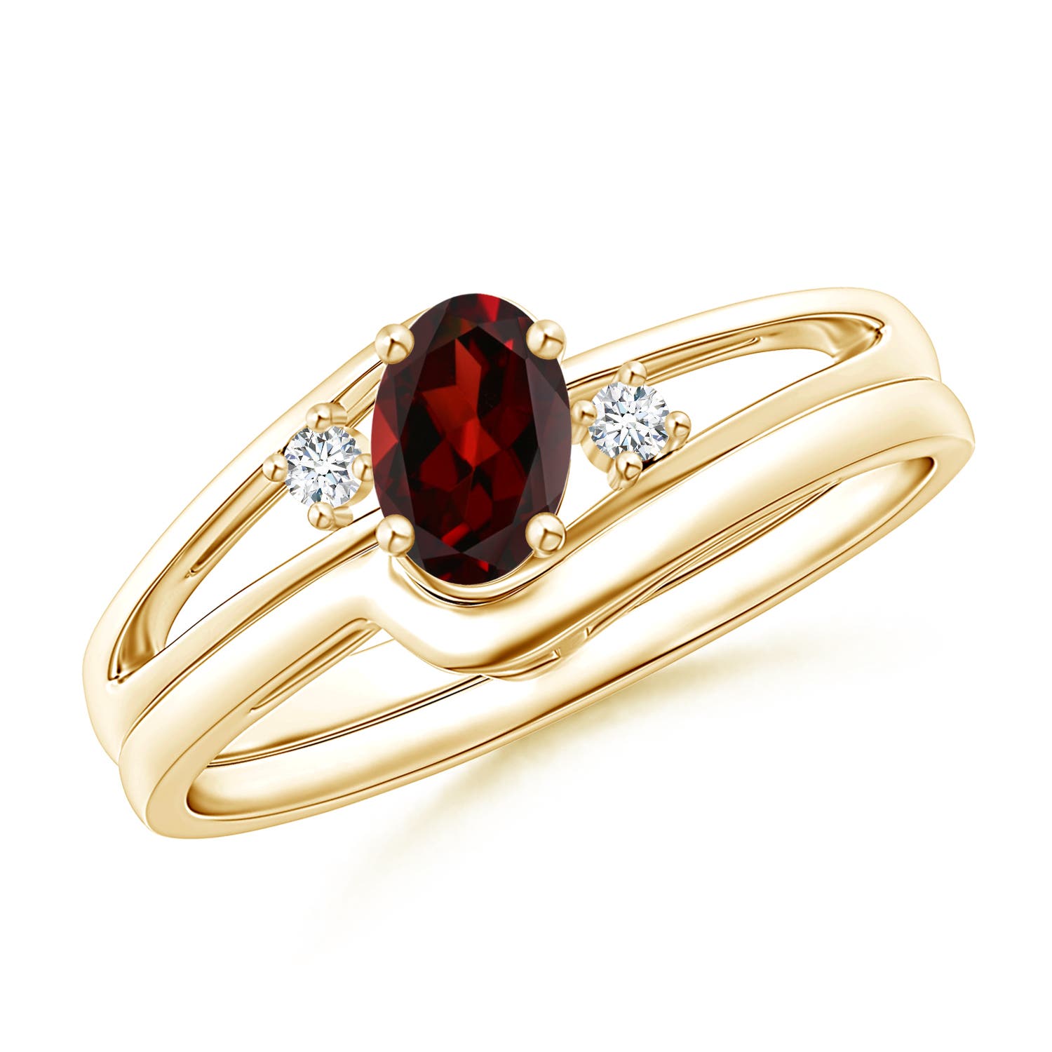 AAA - Garnet / 0.57 CT / 14 KT Yellow Gold