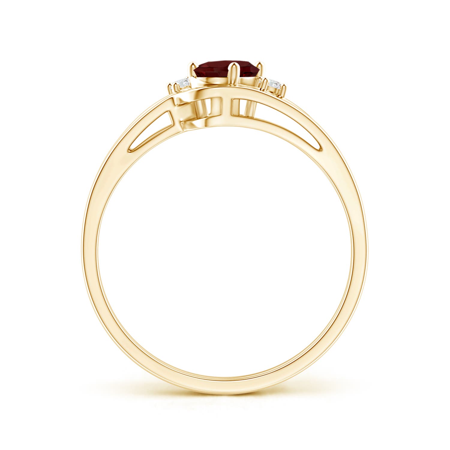 AAA - Garnet / 0.57 CT / 14 KT Yellow Gold