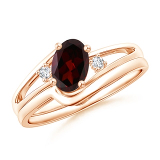 Oval A Garnet