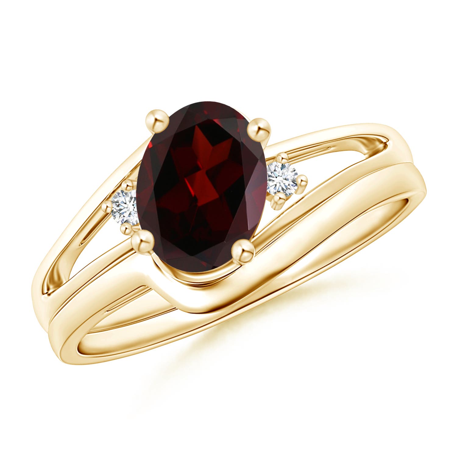 A - Garnet / 1.5 CT / 14 KT Yellow Gold