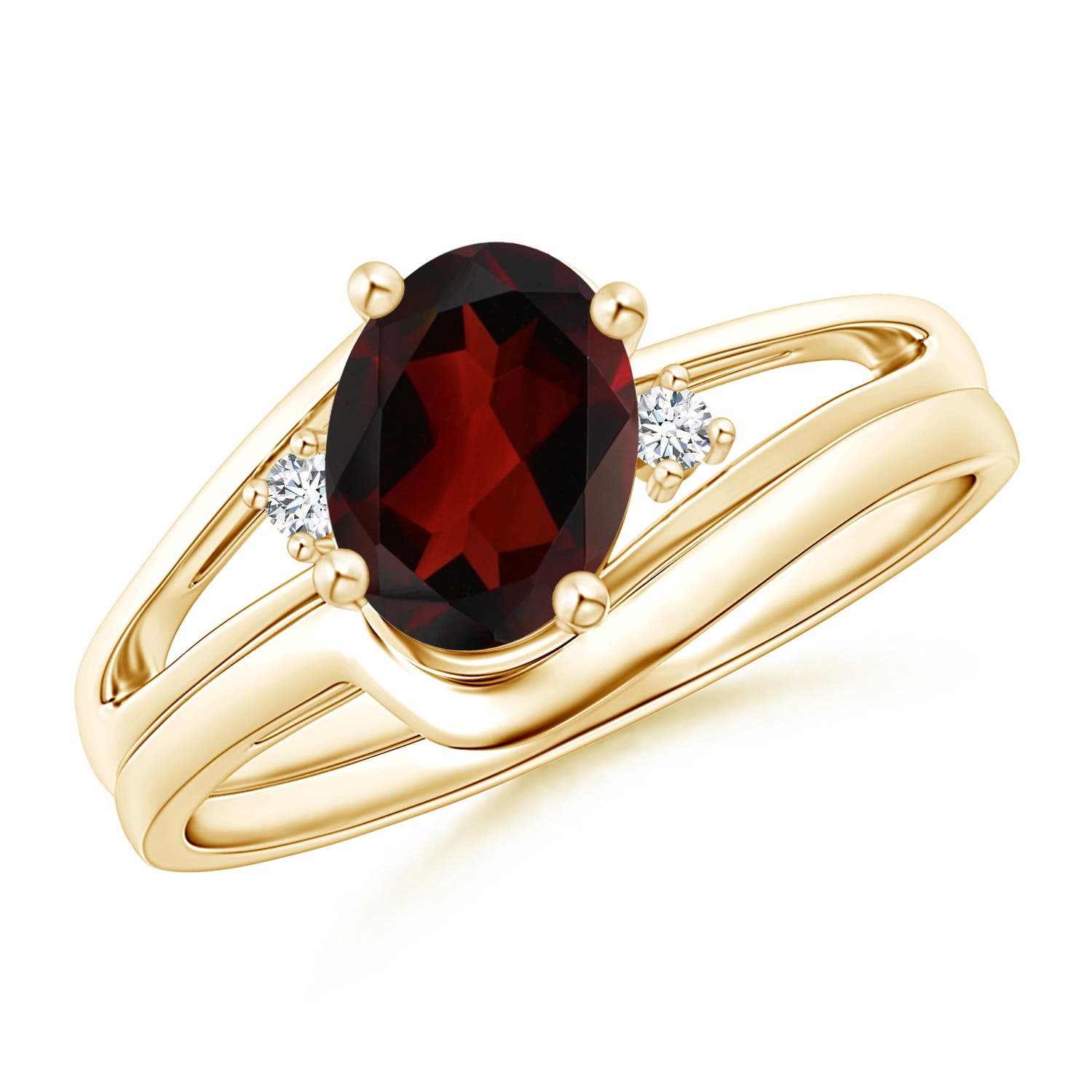 AA - Garnet / 1.5 CT / 14 KT Yellow Gold