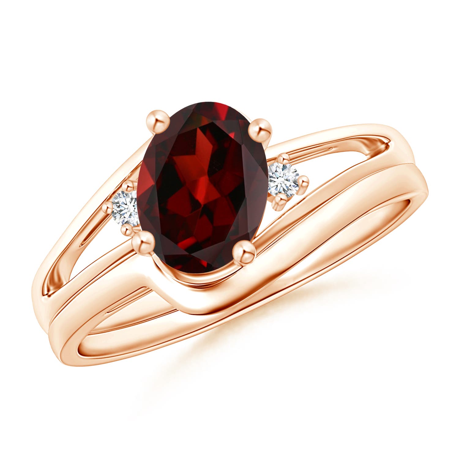 AAA - Garnet / 1.5 CT / 14 KT Rose Gold