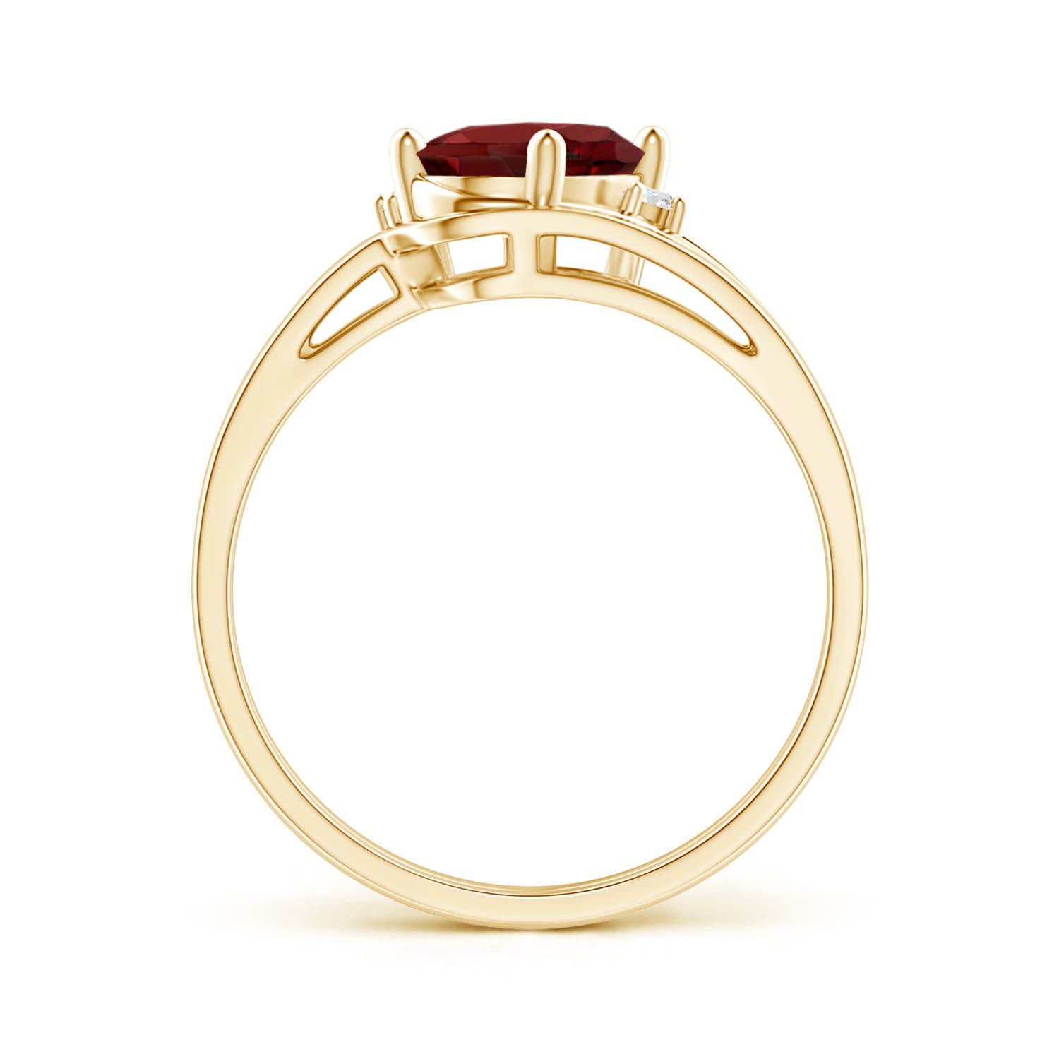 AAAA - Garnet / 1.5 CT / 14 KT Yellow Gold