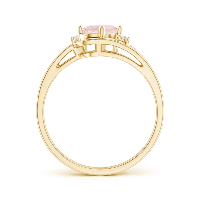 A - Morganite / 0.73 CT / 14 KT Yellow Gold