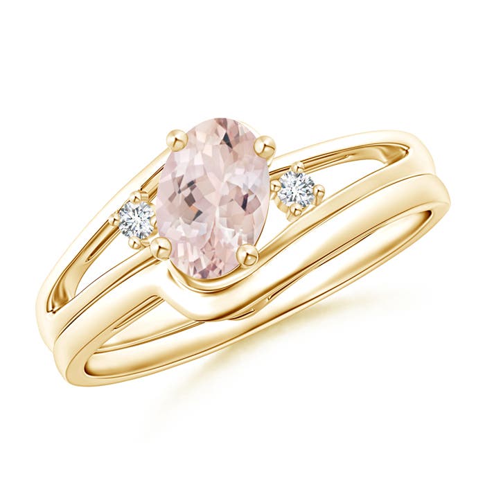 AA - Morganite / 0.73 CT / 14 KT Yellow Gold