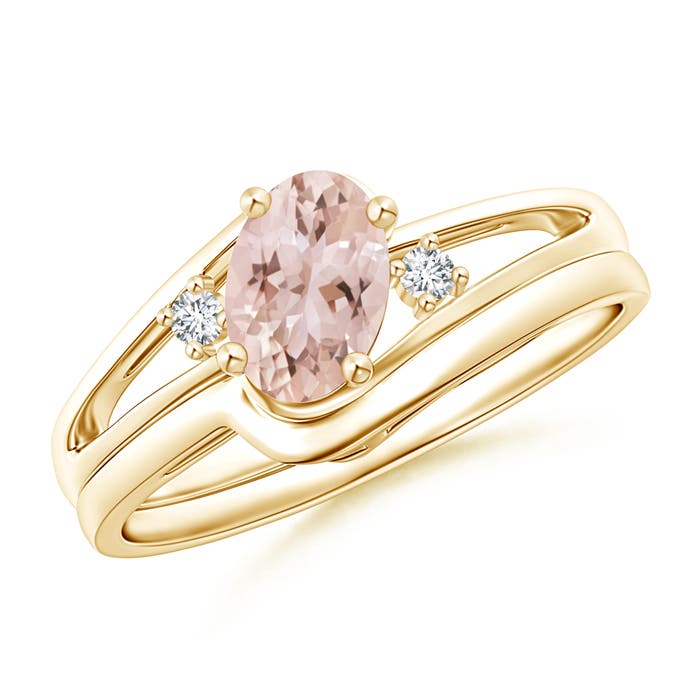 AAA - Morganite / 0.73 CT / 14 KT Yellow Gold