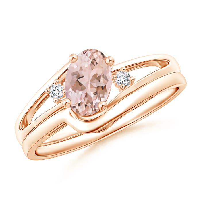 AAAA - Morganite / 0.73 CT / 14 KT Rose Gold