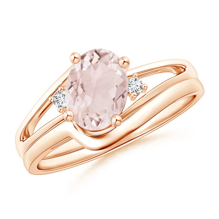 A - Morganite / 1.15 CT / 14 KT Rose Gold