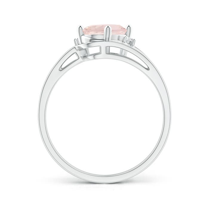 A - Morganite / 1.15 CT / 14 KT White Gold