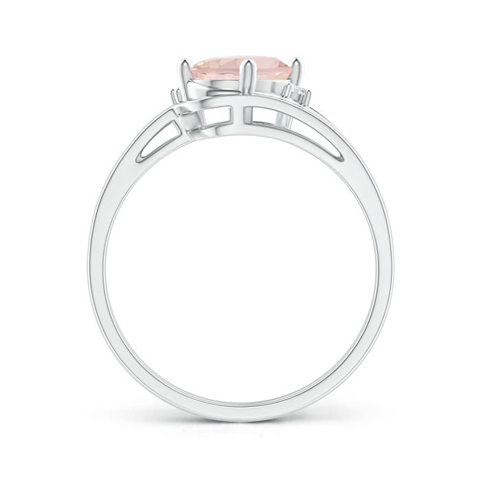 AA - Morganite / 1.15 CT / 14 KT White Gold