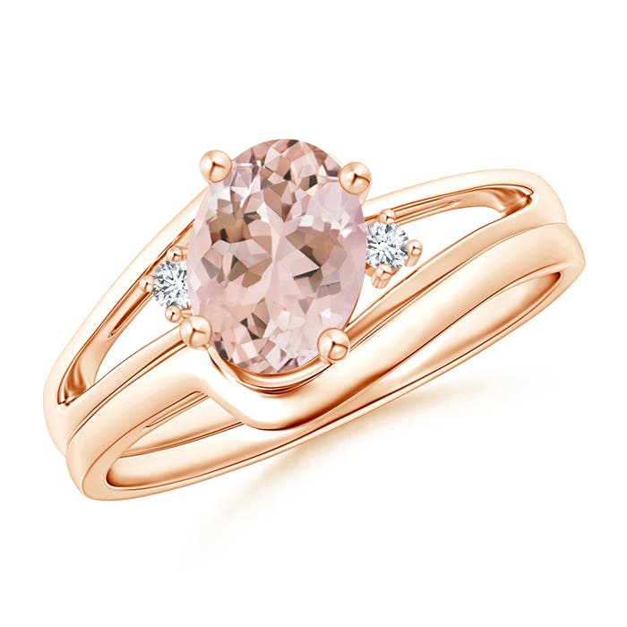 AAAA - Morganite / 1.15 CT / 14 KT Rose Gold