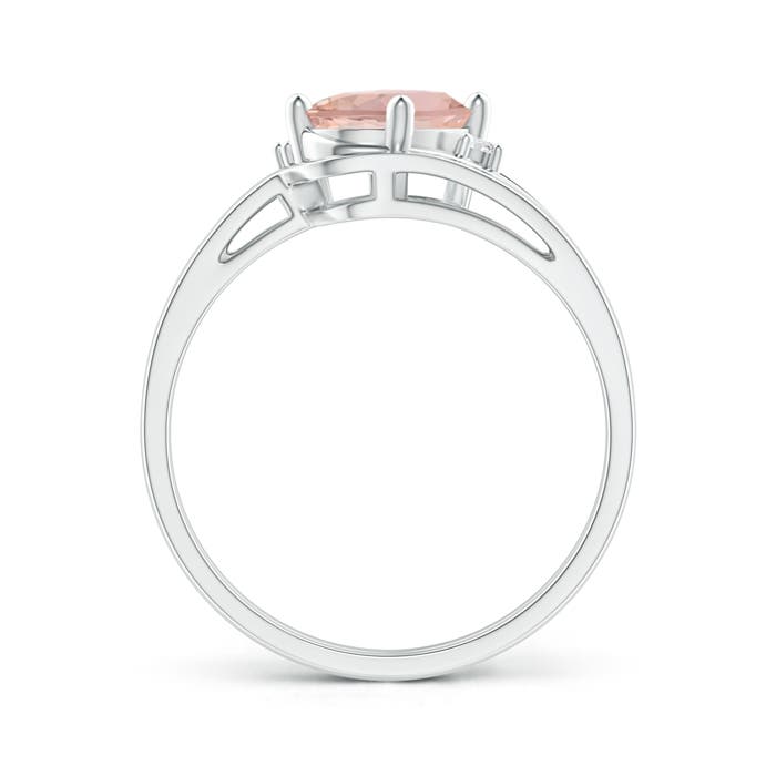 AAAA - Morganite / 1.15 CT / 14 KT White Gold