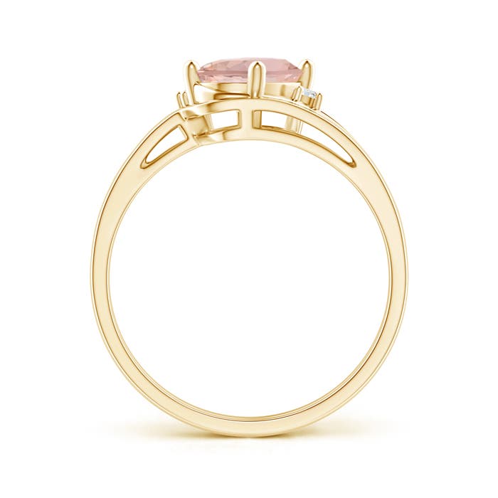 AAAA - Morganite / 1.15 CT / 14 KT Yellow Gold