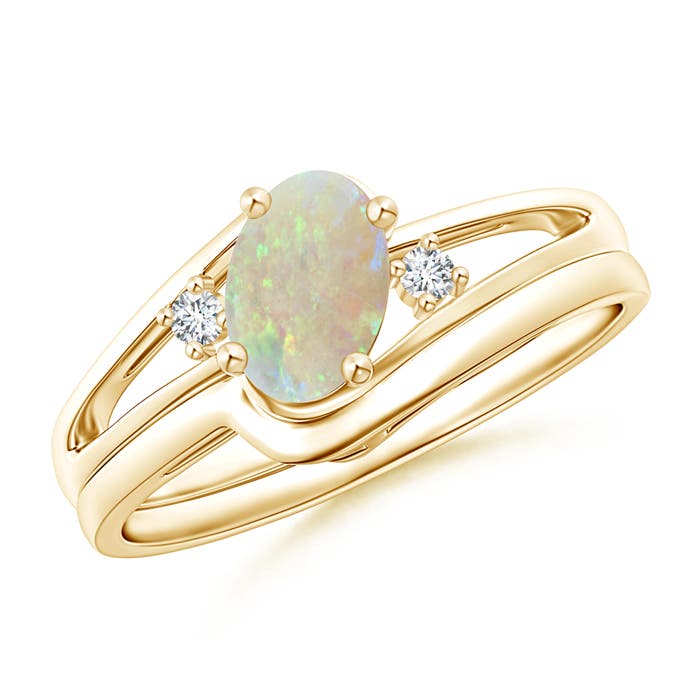 AAA - Opal / 0.48 CT / 14 KT Yellow Gold