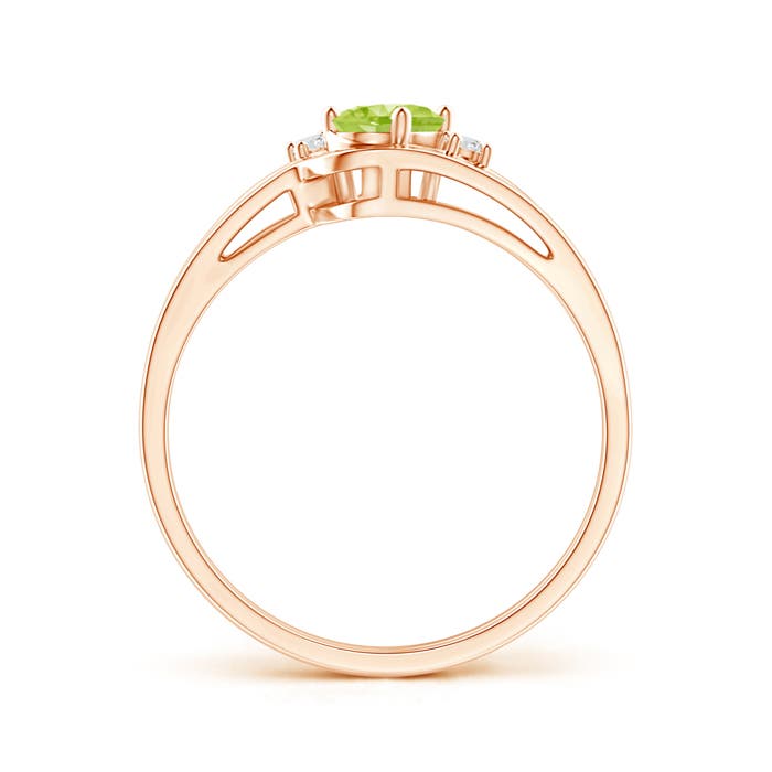 AA - Peridot / 0.5 CT / 14 KT Rose Gold