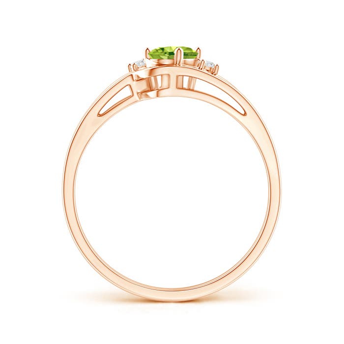 AAA - Peridot / 0.5 CT / 14 KT Rose Gold