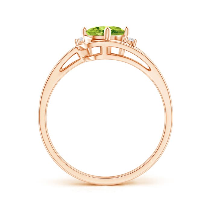 AAA - Peridot / 0.88 CT / 14 KT Rose Gold