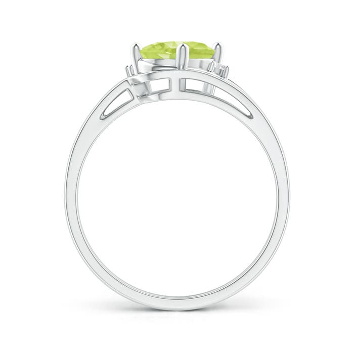 A - Peridot / 1.4 CT / 14 KT White Gold