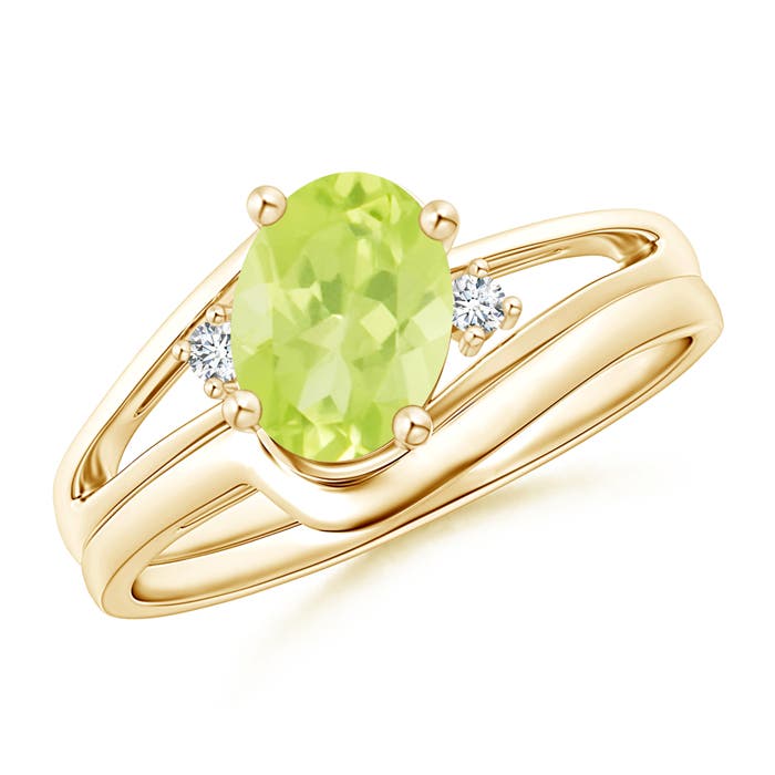 A - Peridot / 1.4 CT / 14 KT Yellow Gold