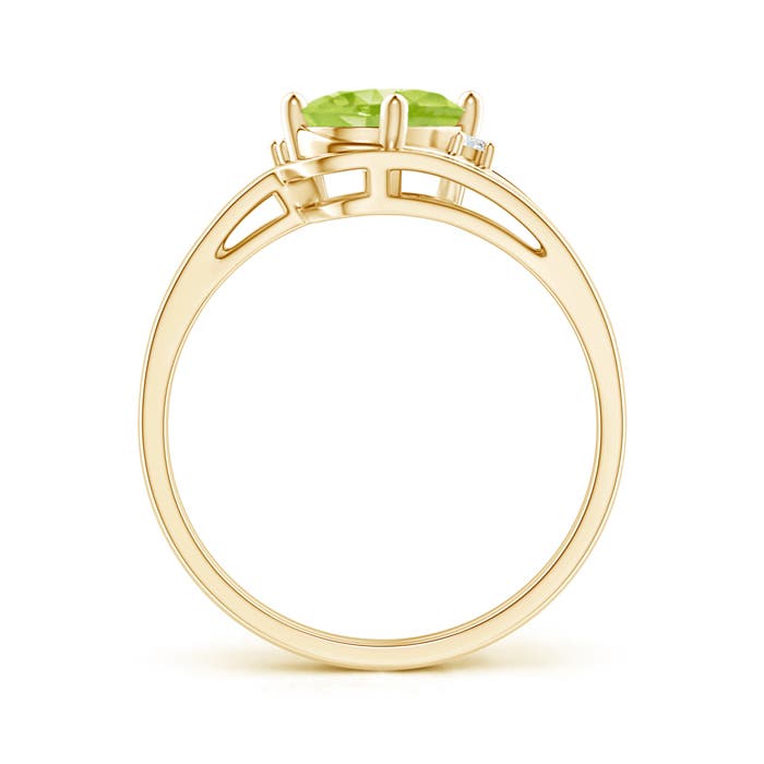 AA - Peridot / 1.4 CT / 14 KT Yellow Gold