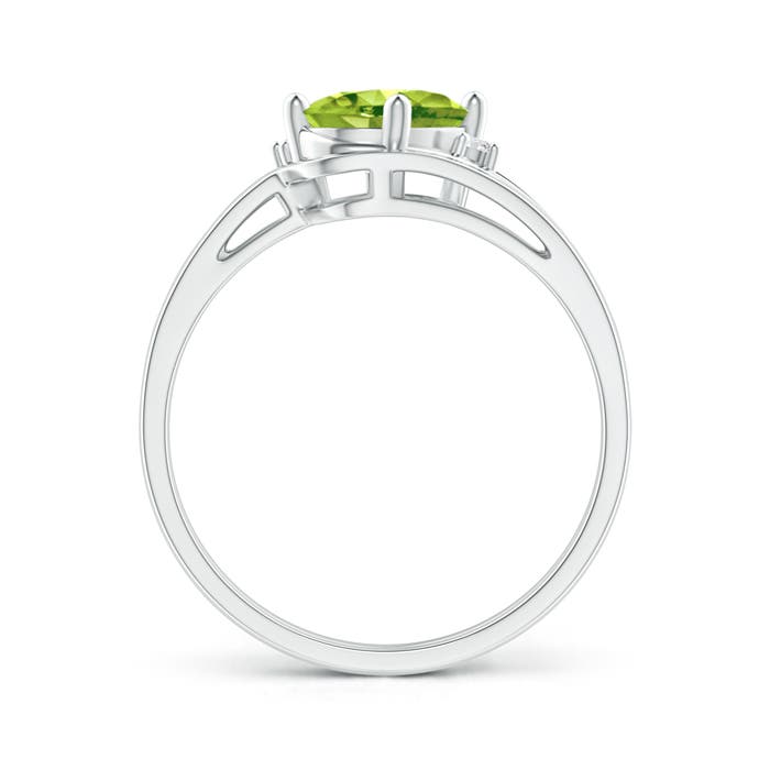 AAA - Peridot / 1.4 CT / 14 KT White Gold