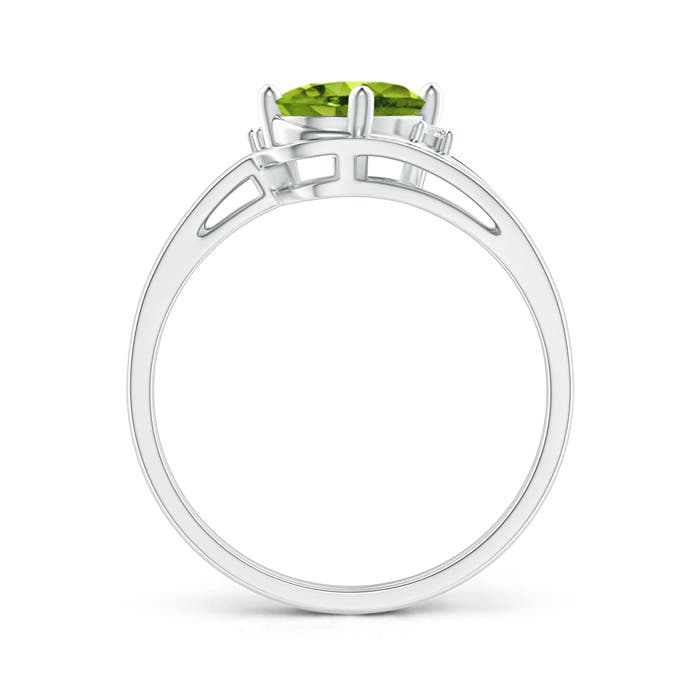 AAAA - Peridot / 1.4 CT / 14 KT White Gold