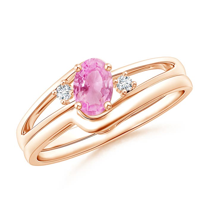 A - Pink Sapphire / 0.57 CT / 14 KT Rose Gold