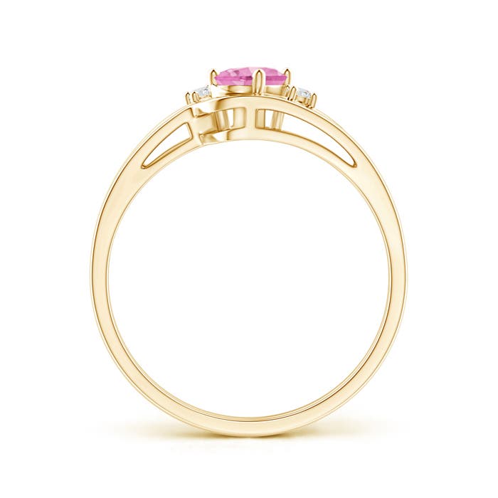 A - Pink Sapphire / 0.57 CT / 14 KT Yellow Gold