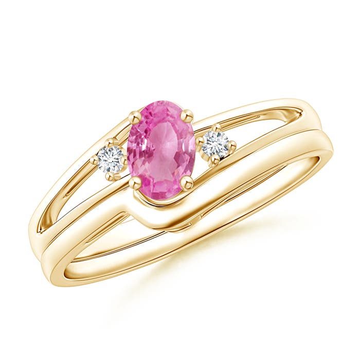 AA - Pink Sapphire / 0.57 CT / 14 KT Yellow Gold