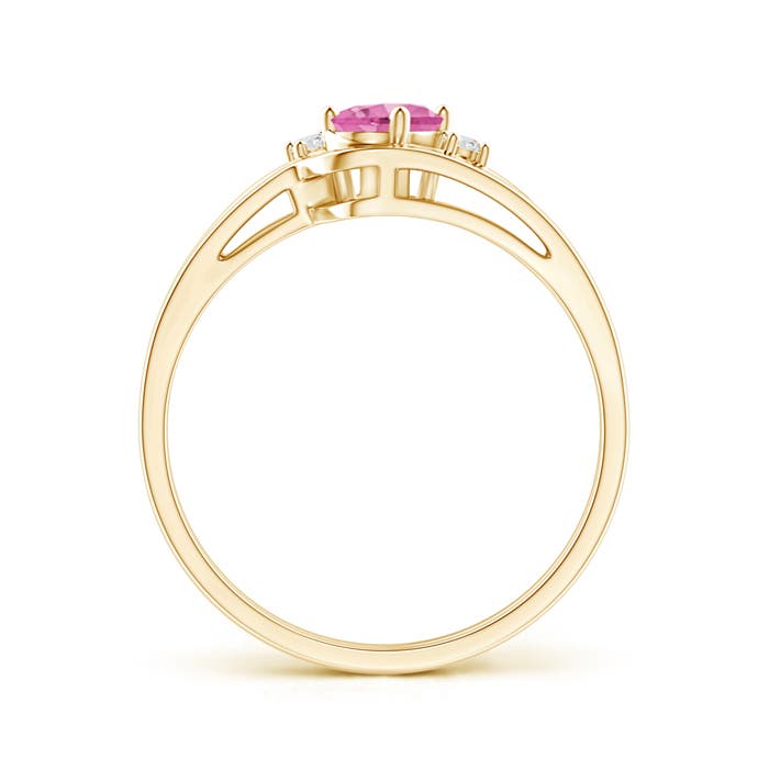 AA - Pink Sapphire / 0.57 CT / 14 KT Yellow Gold