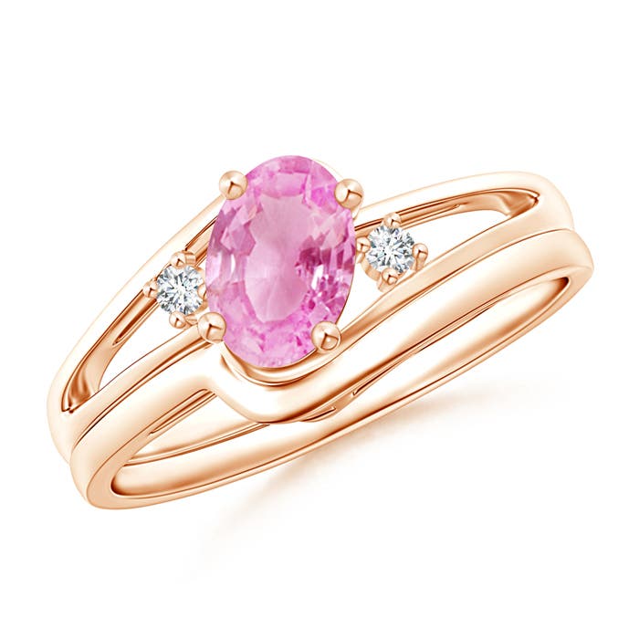 A - Pink Sapphire / 0.88 CT / 14 KT Rose Gold