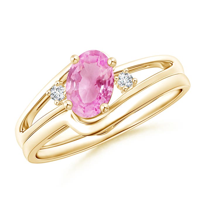 A - Pink Sapphire / 0.88 CT / 14 KT Yellow Gold