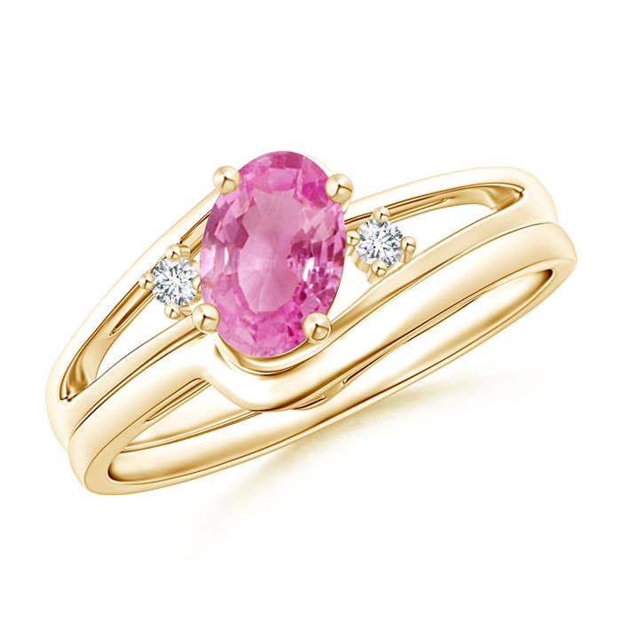 AA - Pink Sapphire / 0.88 CT / 14 KT Yellow Gold