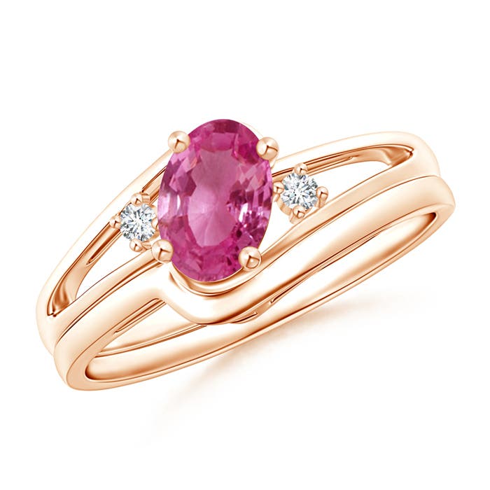 AAAA - Pink Sapphire / 0.88 CT / 14 KT Rose Gold