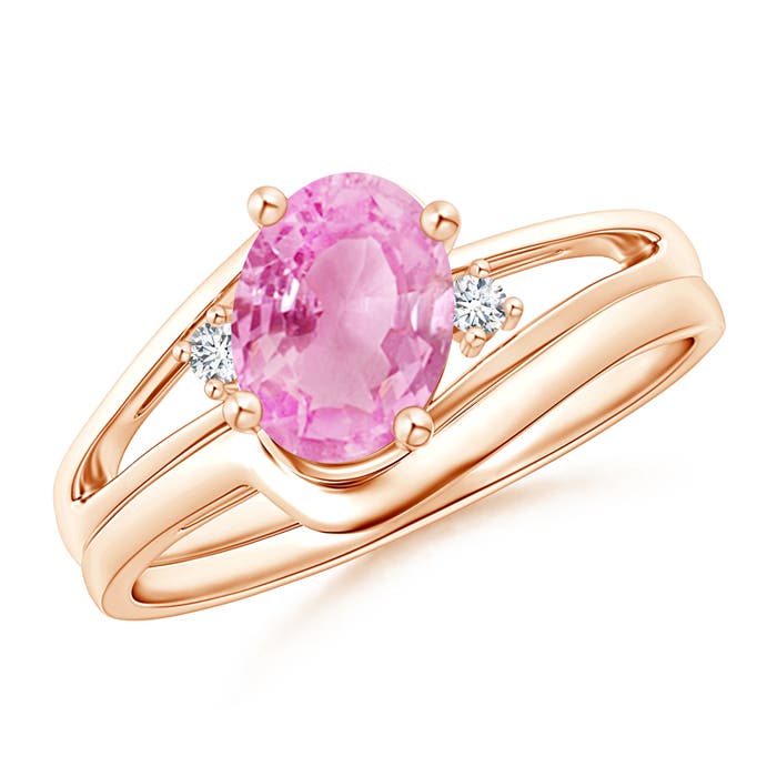 A - Pink Sapphire / 1.5 CT / 14 KT Rose Gold