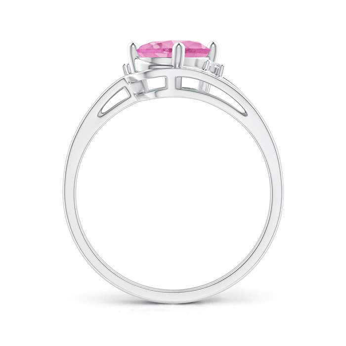 A - Pink Sapphire / 1.5 CT / 14 KT White Gold