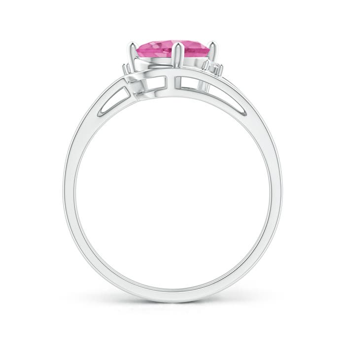 AA - Pink Sapphire / 1.5 CT / 14 KT White Gold