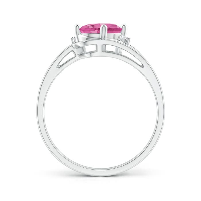 AAA - Pink Sapphire / 1.5 CT / 14 KT White Gold