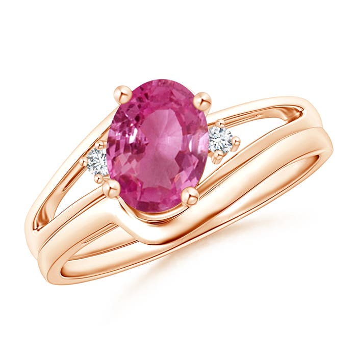 AAAA - Pink Sapphire / 1.5 CT / 14 KT Rose Gold