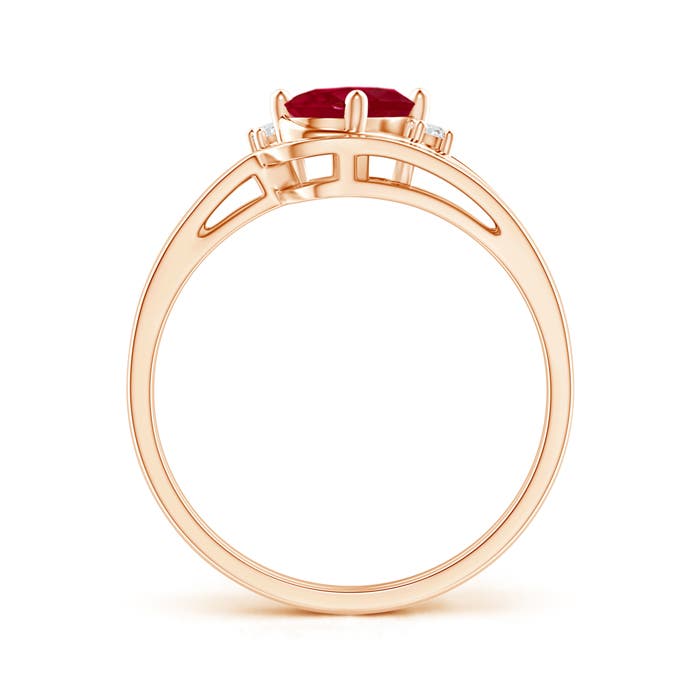 AA - Ruby / 1.03 CT / 14 KT Rose Gold