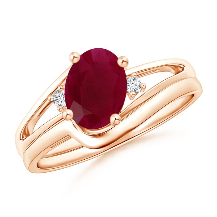 A - Ruby / 1.3 CT / 14 KT Rose Gold