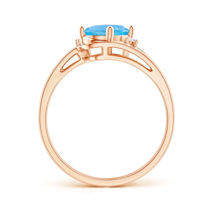 AA - Swiss Blue Topaz / 1.55 CT / 14 KT Rose Gold