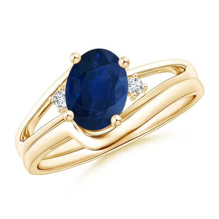 AA - Blue Sapphire / 1.6 CT / 14 KT Yellow Gold