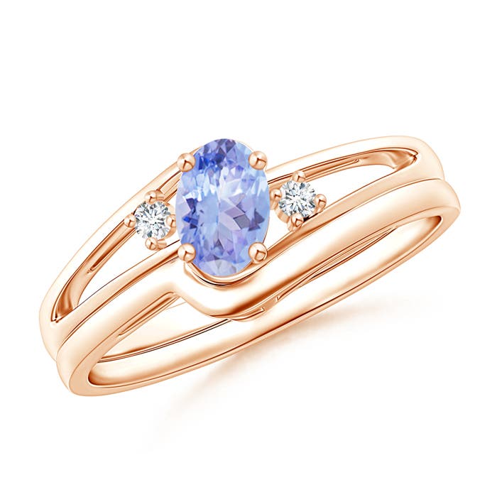 AA - Tanzanite / 0.47 CT / 14 KT Rose Gold