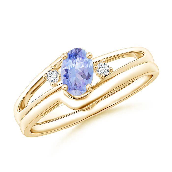 AA - Tanzanite / 0.47 CT / 14 KT Yellow Gold