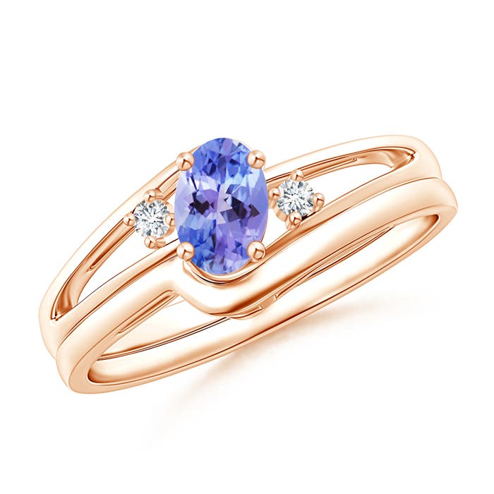 AAA - Tanzanite / 0.47 CT / 14 KT Rose Gold