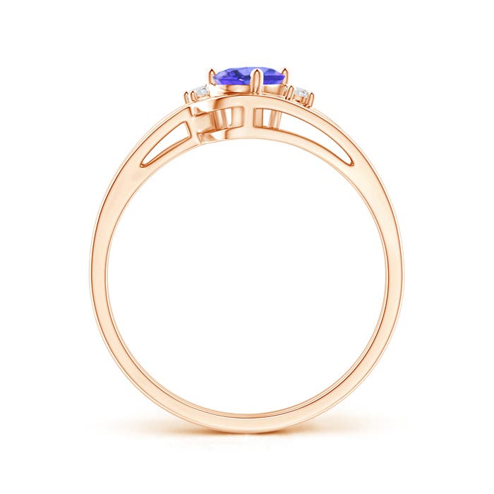 AAA - Tanzanite / 0.47 CT / 14 KT Rose Gold